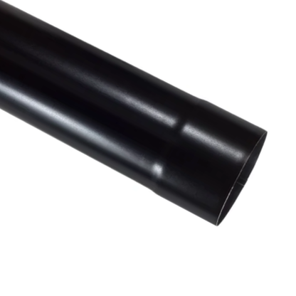 Round Downspouts for Painted Half-Round Gutters - 4" x 9'10" - Black