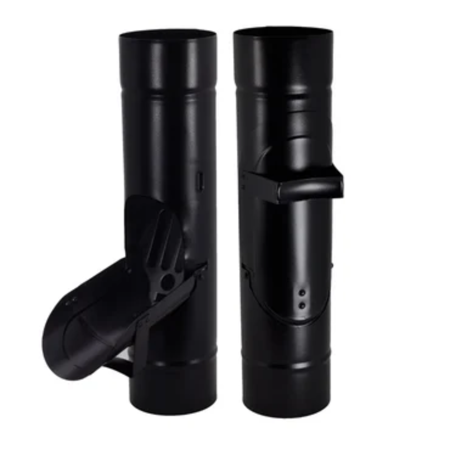 Inline Downspout Cleanouts for Painted Half-Round Gutters - 3" - Black