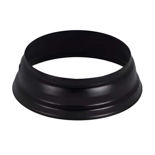 Ground Pipe Covers for Painted Half-Round Gutters - 4" - Black