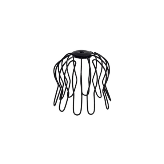 Wire Downspout Strainers for Painted Half-Round Gutters - 3” - Black