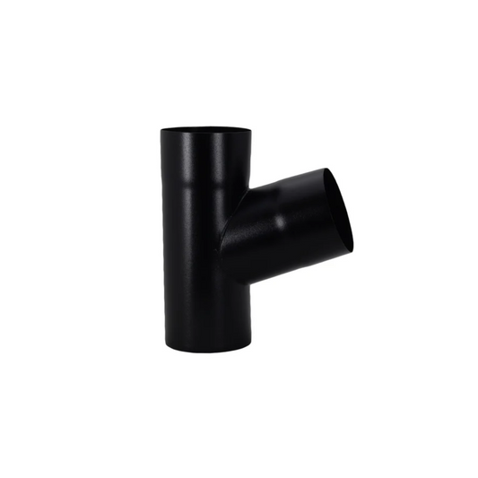 Downspout Y-Connectors for Painted Half-Round Gutters - 4” - Black