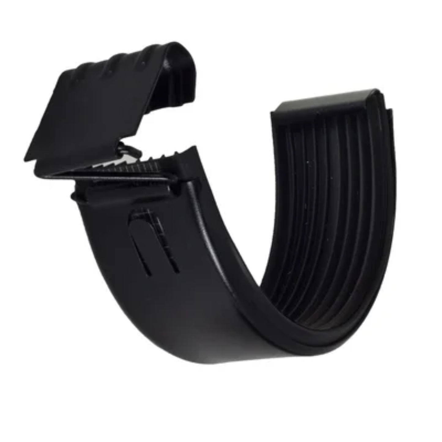 Gutter Connectors for Painted Half-Round Gutters - 6" - Black