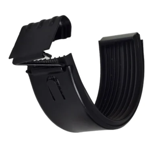 Gutter Connectors for Painted Half-Round Gutters - 7.6" - Black