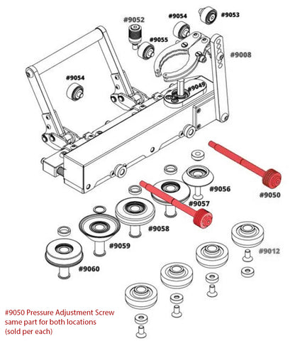 Pressure Adjustment Screw Kit for Double Falz Seamer