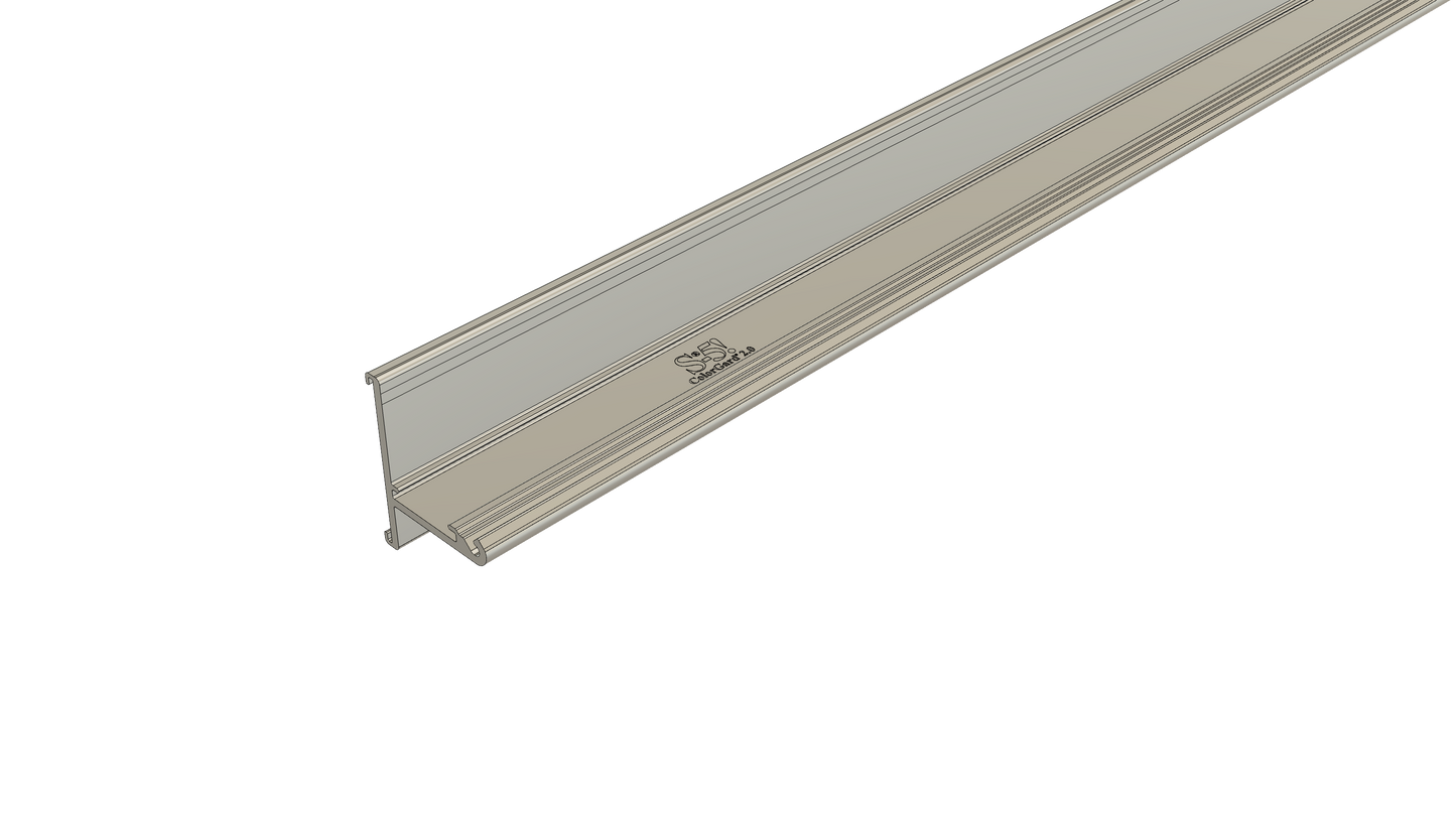 ColorGard® 2.0 7'-8" Un-Punched Snow Rail