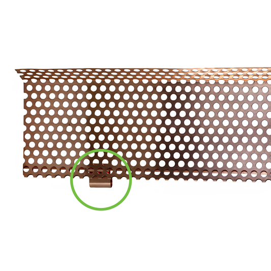 Gutter Leaf Guard Clips for Copper Half-Round Gutters