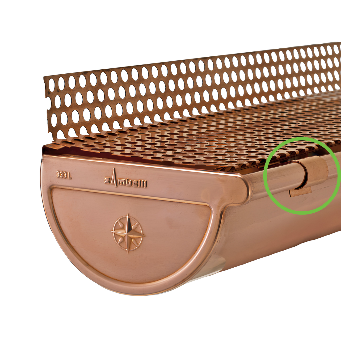 Gutter Leaf Guard Clips for Copper Half-Round Gutters