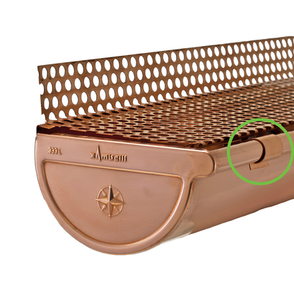 Gutter Leaf Guard Clips for Copper Half-Round Gutters