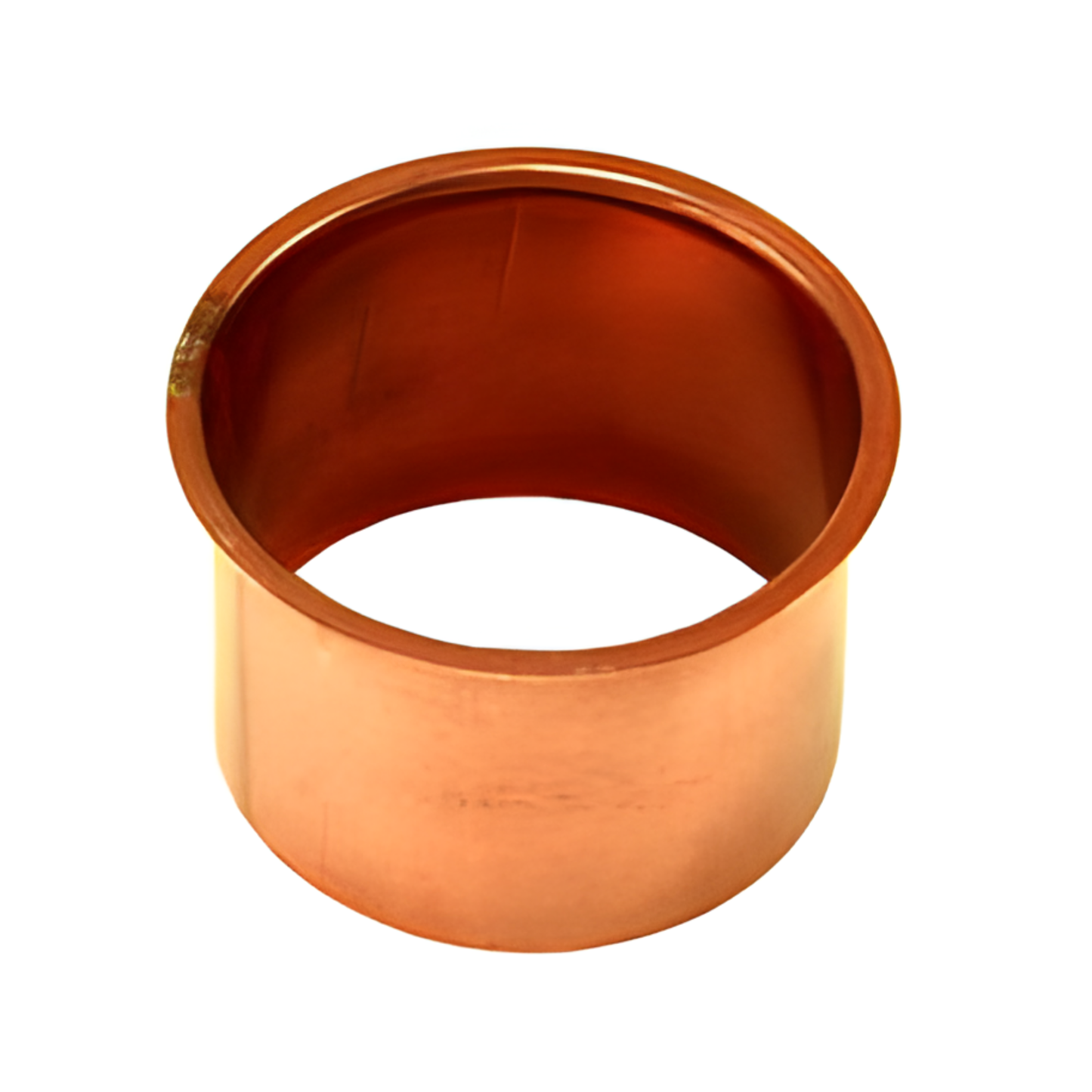 Plain Flat Mini Drop Outlets for Copper Half-Round Gutters - 2"