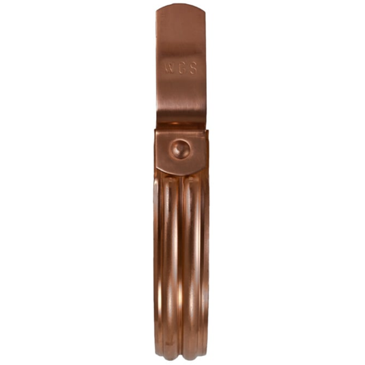 Heavy Duty Double Reinforced Fascia Mount Gutter Hangers for Copper Half-Round Gutters - 6"