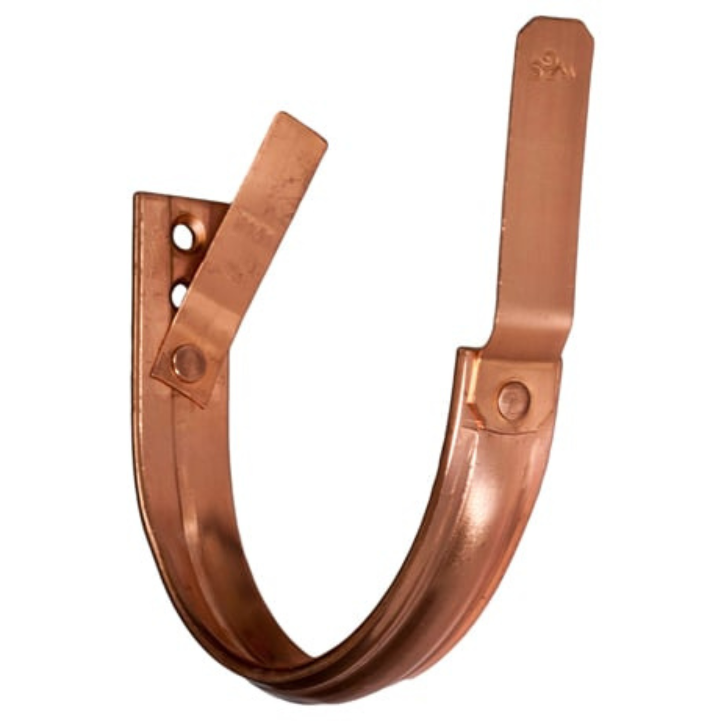 Heavy Duty Fascia Mount Gutter Hangers for European Copper Half-Round Gutters - 6"