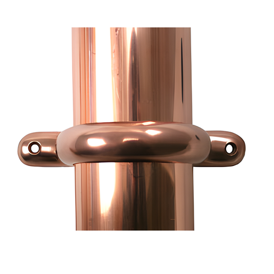 Moderne Downspout Brackets for Copper Half-Round Gutters - 3"