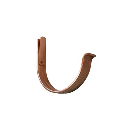 Nose Style Fascia Mount Gutter Hangers for Copper Half-Round Gutters - 6"