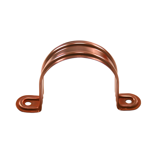 Stamped Downspout Brackets for Copper Half-Round Gutters - 2"