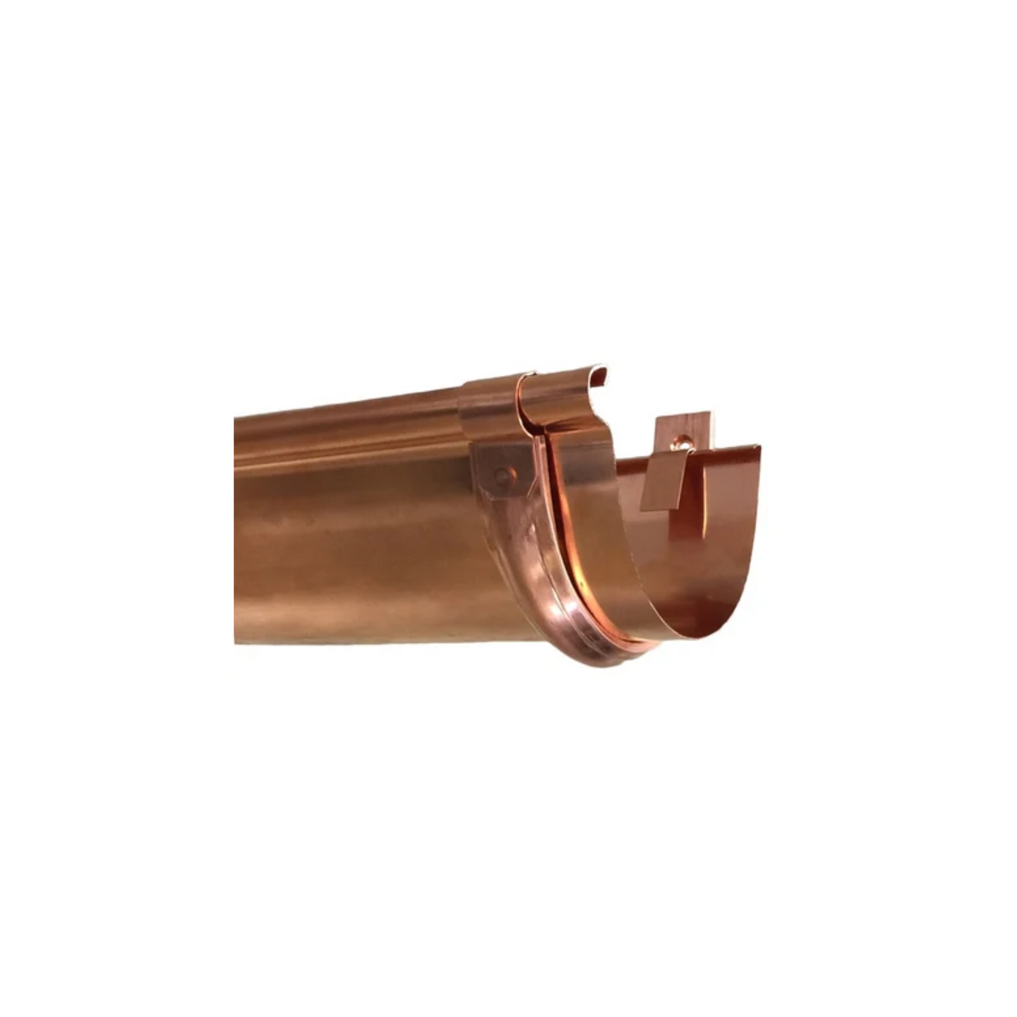 Standard Duty Fascia Mount Gutter Hangers for Copper Half-Round Gutters - 5"