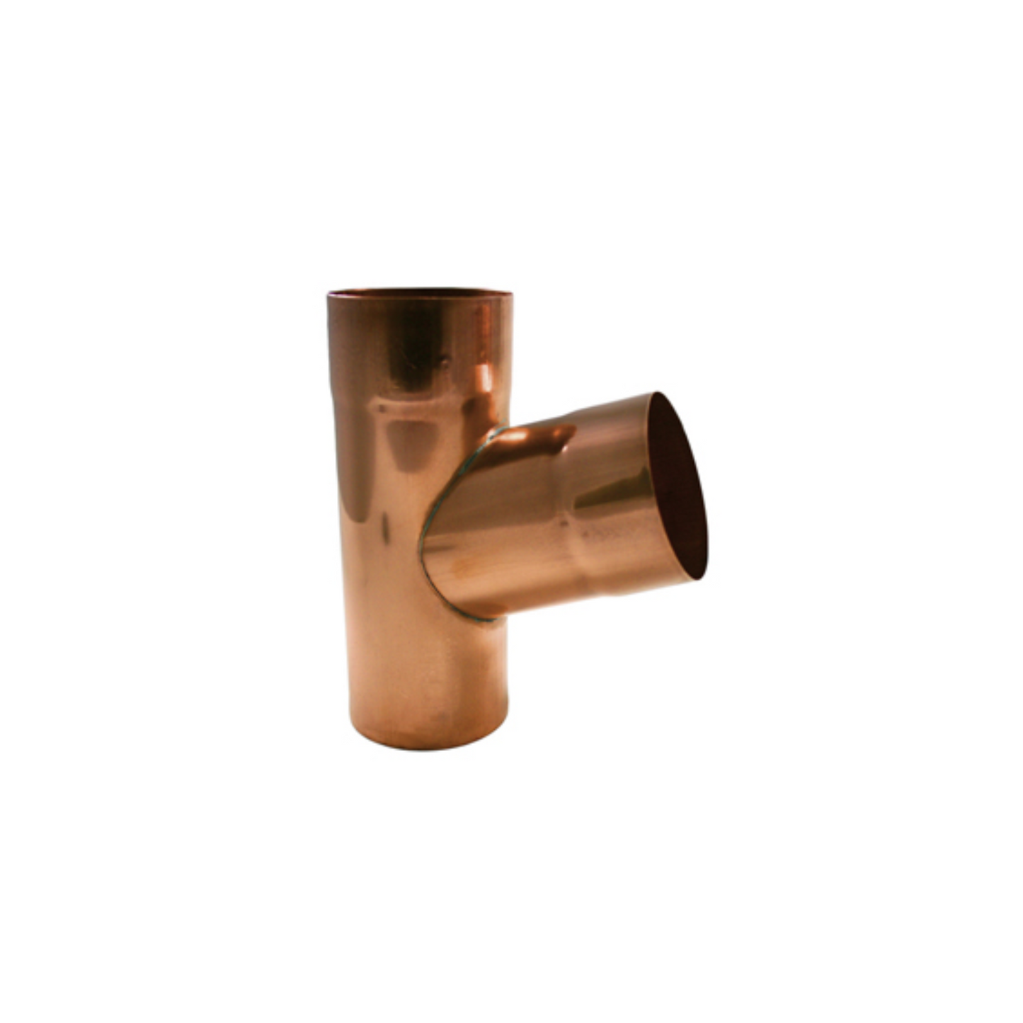 Downspout Y-Connectors for Copper Half-Round Gutters - 4" x 3"