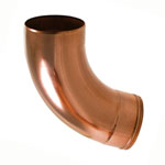 3" Beaded Copper 72° Ground Elbows