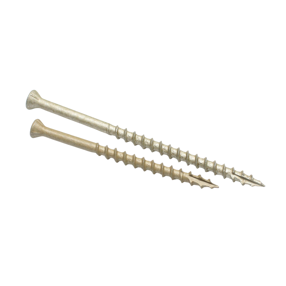 Daggerz ACQ Dagger #8 x 3" Exterior Wood Screw - Star Trim Head, Tan Ultra-Guard™ (2,000 Pack)