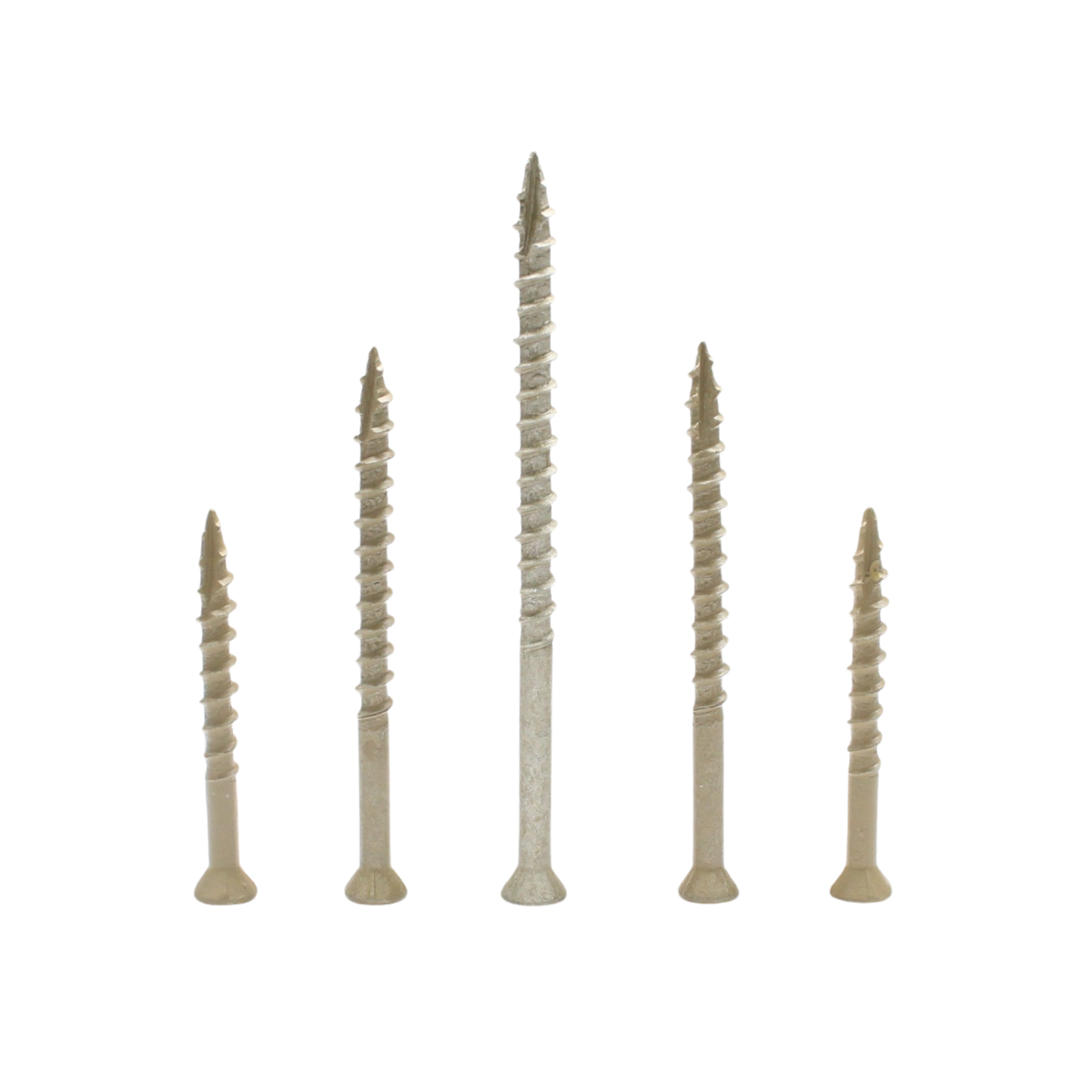 Daggerz ACQ Dagger #8 x 3" Exterior Wood Screw - Star Trim Head, Tan Ultra-Guard™ (2,000 Pack)