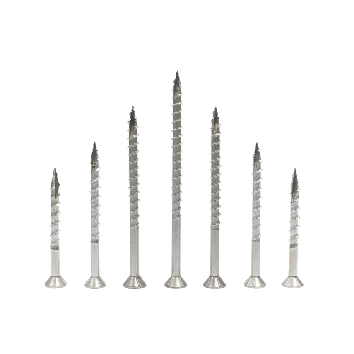 Daggerz #9 x 2-1/2" Exterior Wood Screw - Star Flat Head, 305 Stainless Steel (2,000 Pack)