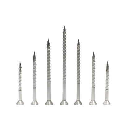 Daggerz #9 x 2-1/2" Exterior Wood Screw - Star Flat Head, 305 Stainless Steel (2,000 Pack)