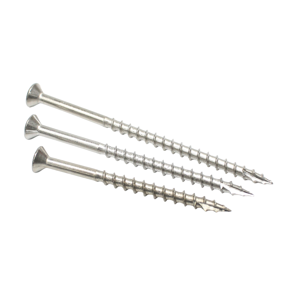 Daggerz #10 x 2-1/2" Exterior Wood Screw - Star Flat Head, 316 Stainless Steel (2,000 Pack)