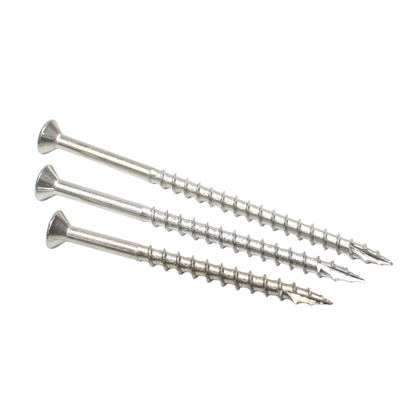 Daggerz #10 x 2-1/2" Exterior Wood Screw - Star Flat Head, 316 Stainless Steel (2,000 Pack)