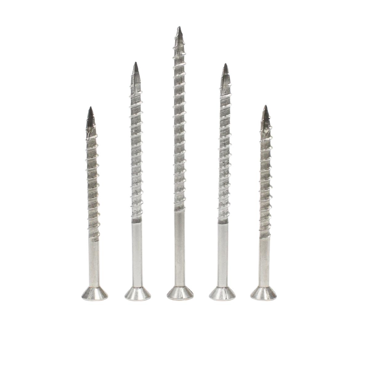 Daggerz #10 x 2-1/2" Exterior Wood Screw - Star Flat Head, 316 Stainless Steel (2,000 Pack)