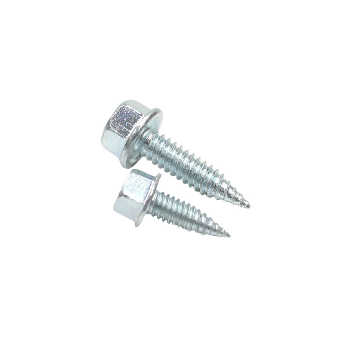 Daggerz #8 x 1/2" Self-Piercing Screw - High Hex Washer Head, Zinc Plated (8,000 Pack)