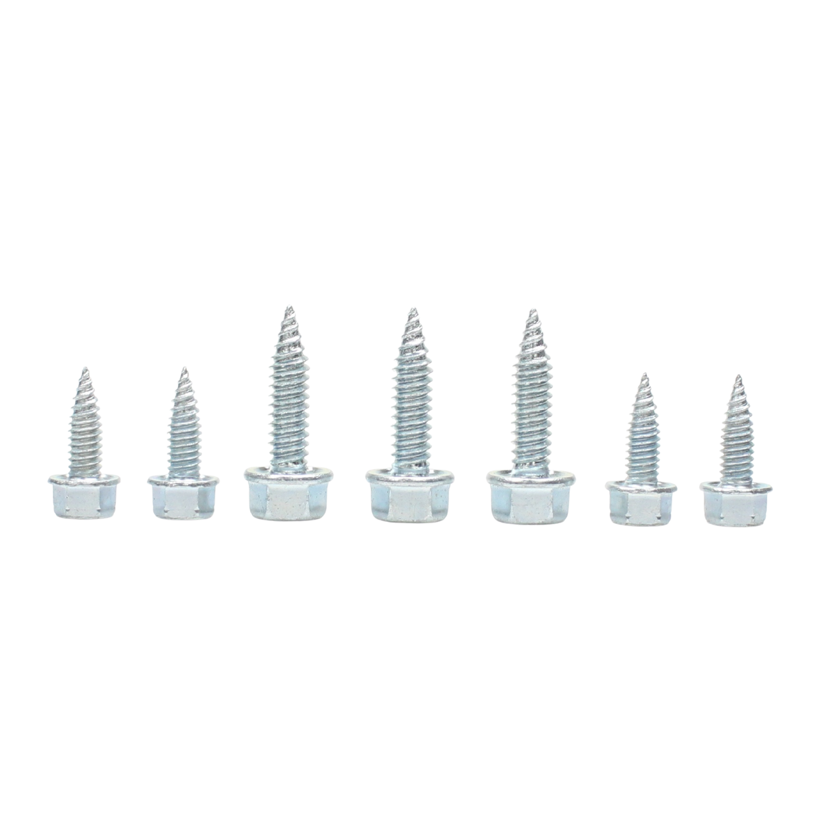 Daggerz #8 x 1/2" Self-Piercing Screw - High Hex Washer Head, Zinc Plated (8,000 Pack)