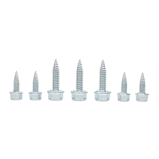 Daggerz #10 x 3/4" Self-Piercing Screw - High Hex Washer Head, Zinc Plated (5,000 Pack)