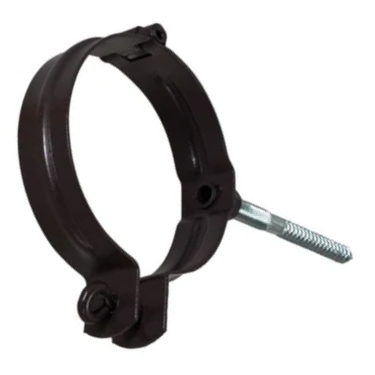 Downspout Brackets for Painted Half-Round Gutters – 5” - Dark Bronze