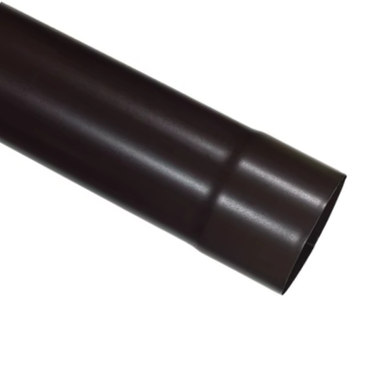 Round Downspouts for Painted Half-Round Gutters - 5" x 10' - Dark Bronze