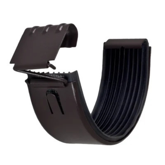 Gutter Connectors for Painted Half-Round Gutters - 6" - Dark Bronze
