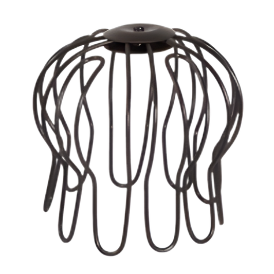 Wire Downspout Strainers for Painted Half-Round Gutters - 5" - Dark Bronze