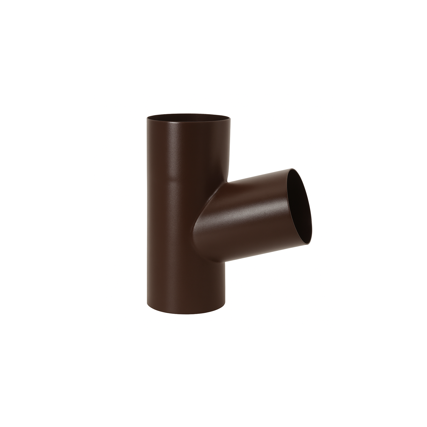Downspout Y-Connectors for Painted Half-Round Gutters - 3” - Dark Bronze