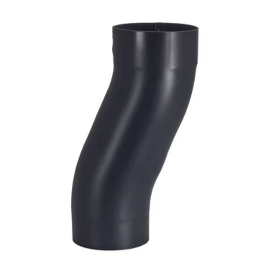 Downspout 2" Offsets for Painted Half-Round Gutters - 4" - Dark Charcoal