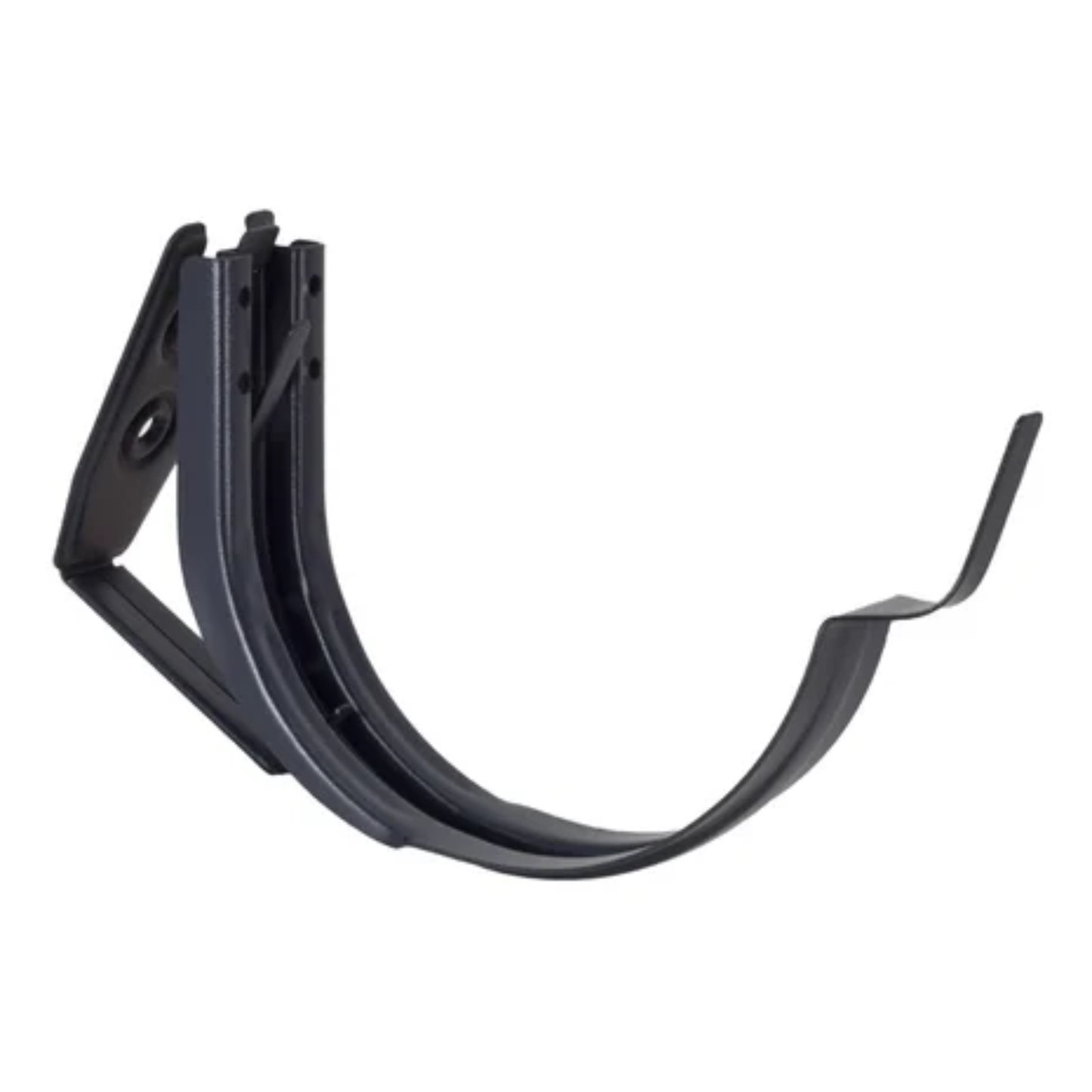 Adjustable Fascia Mount Gutter Hangers for Painted Half-Round Gutters - 6" - Dark Charcoal