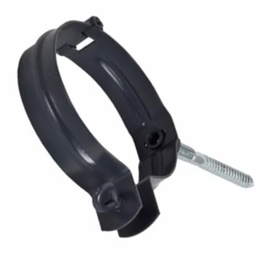 Downspout Brackets for Painted Half-Round Gutters – 4” - Dark Charcoal