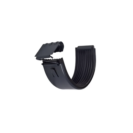 Gutter Connectors for Painted Half-Round Gutters - 5" - Dark Charcoal