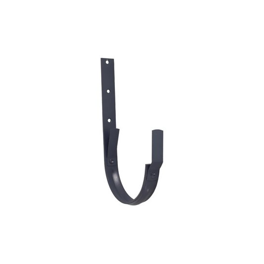 Heavy Duty Roof Mount Gutter Hangers for Painted Half-Round Gutters - 5" - Dark Charcoal