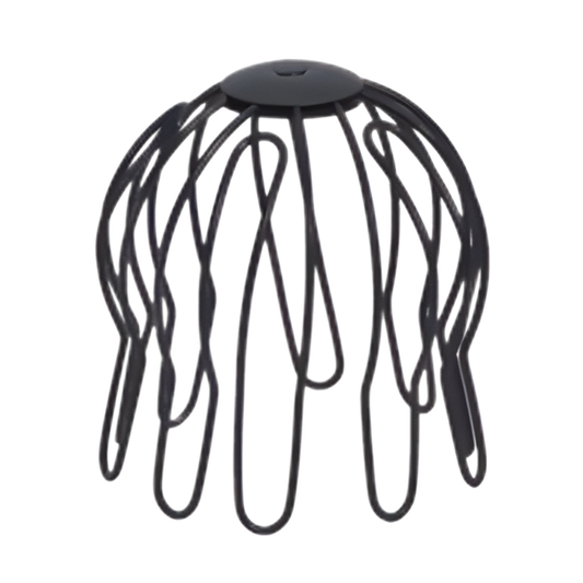 Wire Downspout Strainers for Painted Half-Round Gutters - 4” - Dark Charcoal