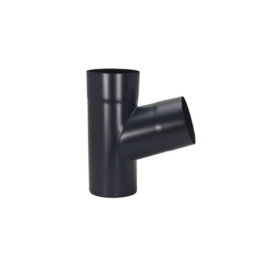 Downspout Y-Connectors for Painted Half-Round Gutters - 3” - Dark Charcoal