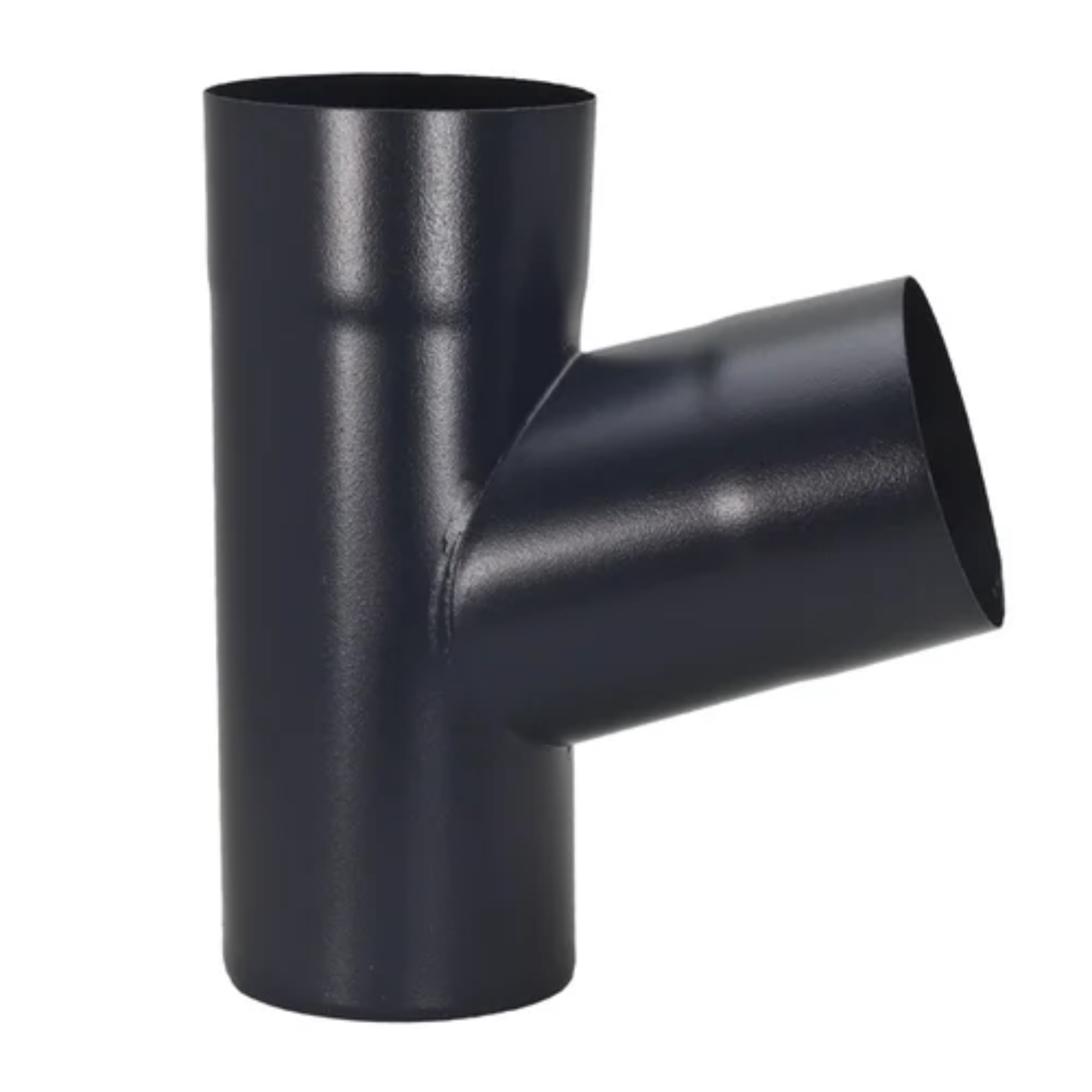 Downspout Y-Connectors for Painted Half-Round Gutters - 3” - Dark Charcoal