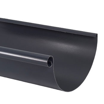 Half-Round Painted Steel Gutter by Zambelli 7.6" x 10'0"