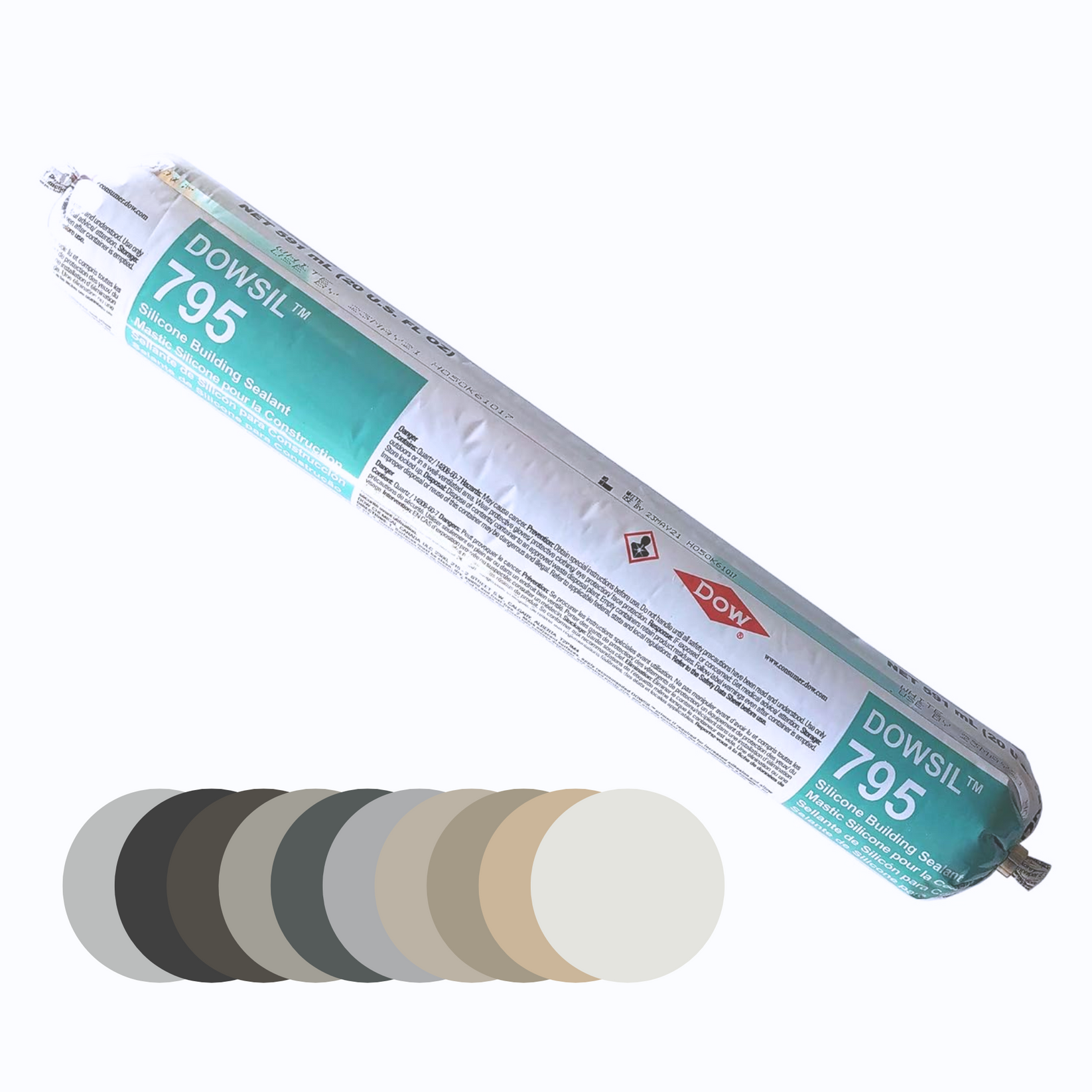 DOWSIL 795 Silicone Sealant 20oz Sausage RapidMaterials
