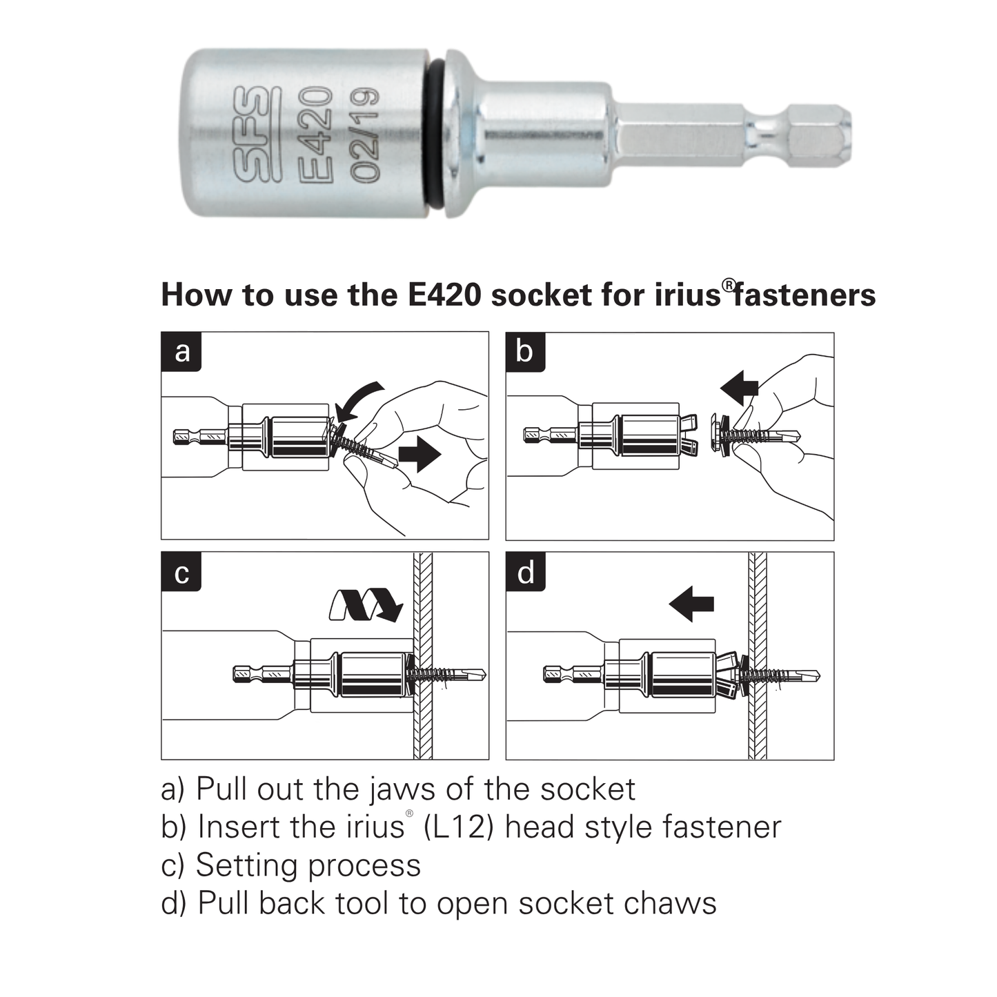 SFS SX3-L12 Irius® Bi-Metal Self-Drilling Screw, Low Profile Dome Head, 304 Stainless - #12 x 1-1/4" (250 Pack)