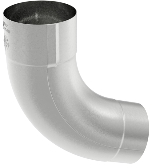 72° Downspout Beaded Ground Elbows for Galv. Half-Round Gutters - 4"