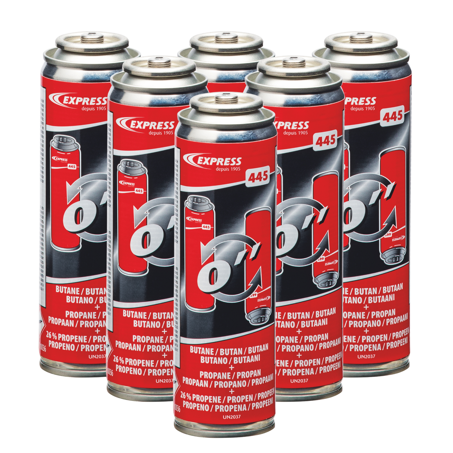 Hi-Power Gas Canister for Express 6364E Soldering Iron (6-Pack)