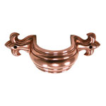 3" Fleur-de-Lis Copper Plated Brass Downspout Bracket